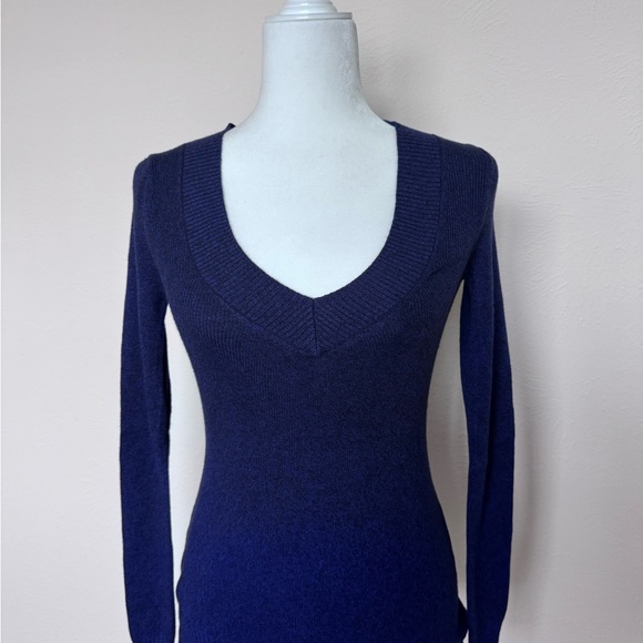 Express Sweaters - Express Deep Blue V-Neck Sweater
